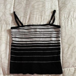 Black and white tank top